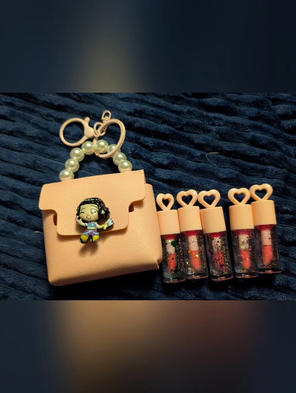 New K-pop Demon Hunters Zoey Bag Charm And Gloss
